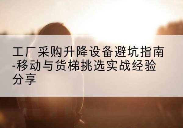 陈巴尔虎旗移动式升降机怎么选-工厂采购升降设备避坑指南-移动与货梯挑选实战经验分享